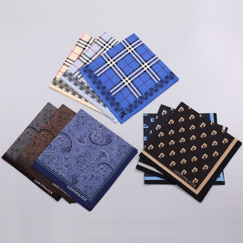 Lenço xadrez estampado de algo - Handkerchief Cotton Men avaliação e preço