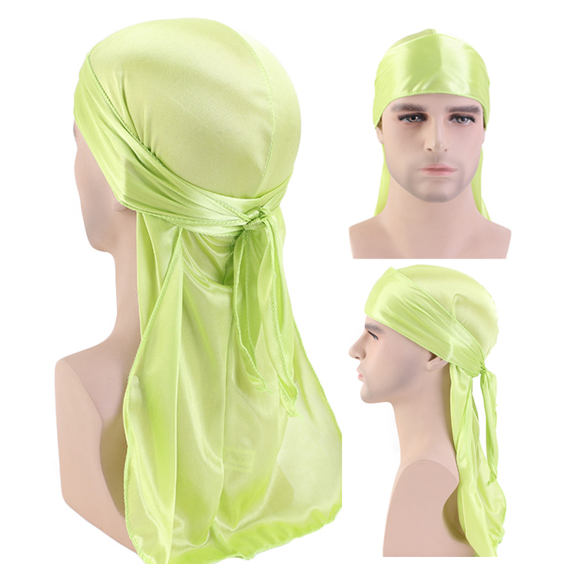 Durags de seda masculino banda - Bandana Doo Rag avaliação e preço