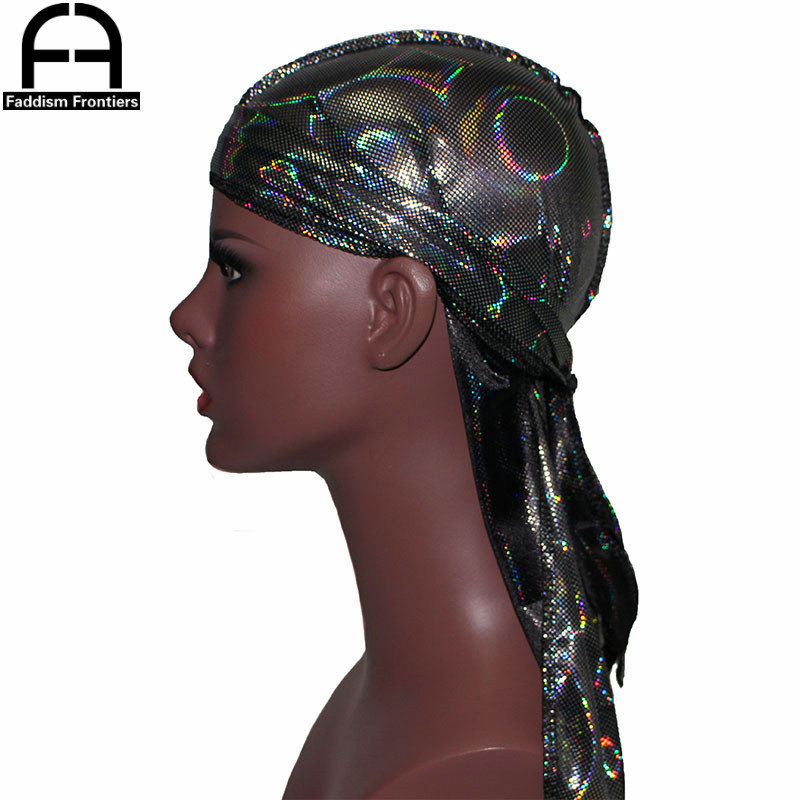 Novo homem colorido sparkly se - Bandana Doo Rag avaliação e preço