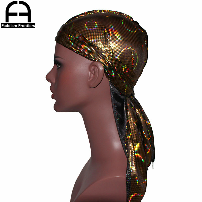 Novo homem colorido sparkly se - Bandana Doo Rag avaliação e preço
