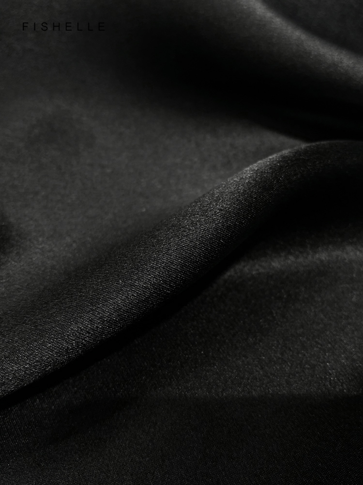 Cor sólida preto lenço de seda - Scarf Silk Square avaliação e preço