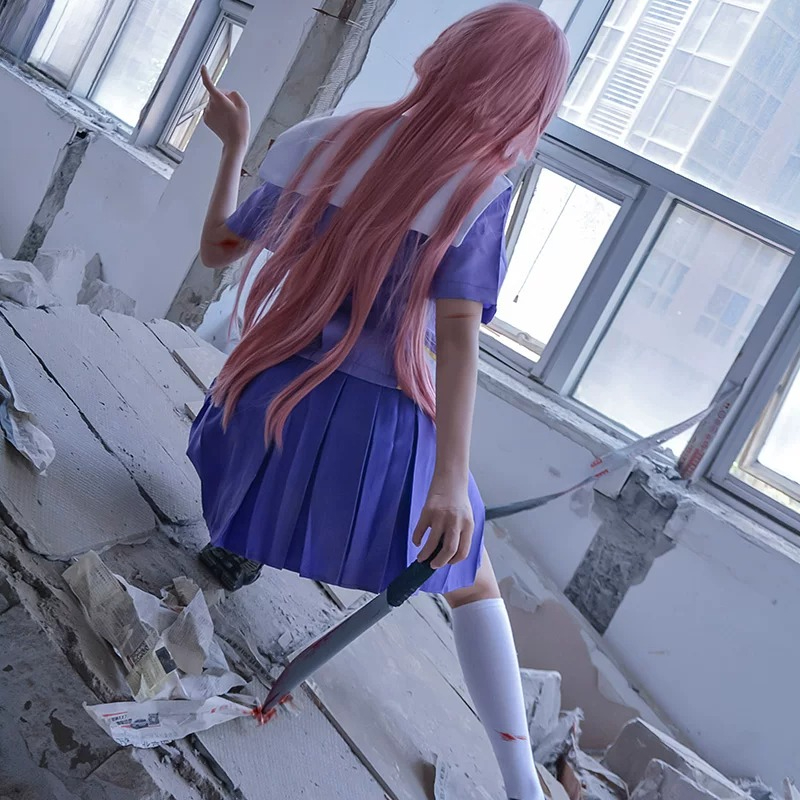 Fantasia Cosplay Yuno Gasai Fu - Bow Tie Pre Tied avaliação e preço