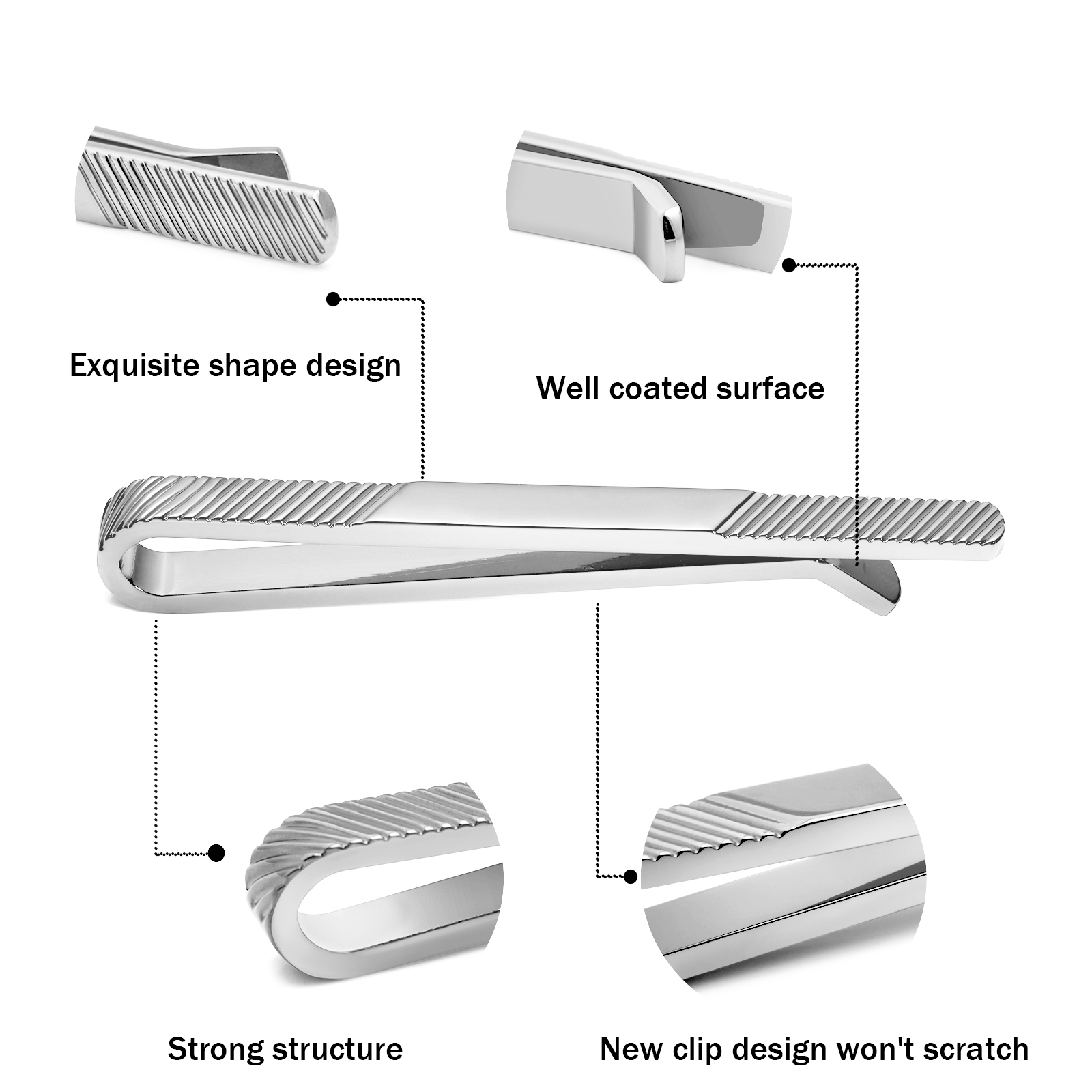 TAIGRAMA prendedor de gravata  - Tie Bar Set Gift avaliação e preço