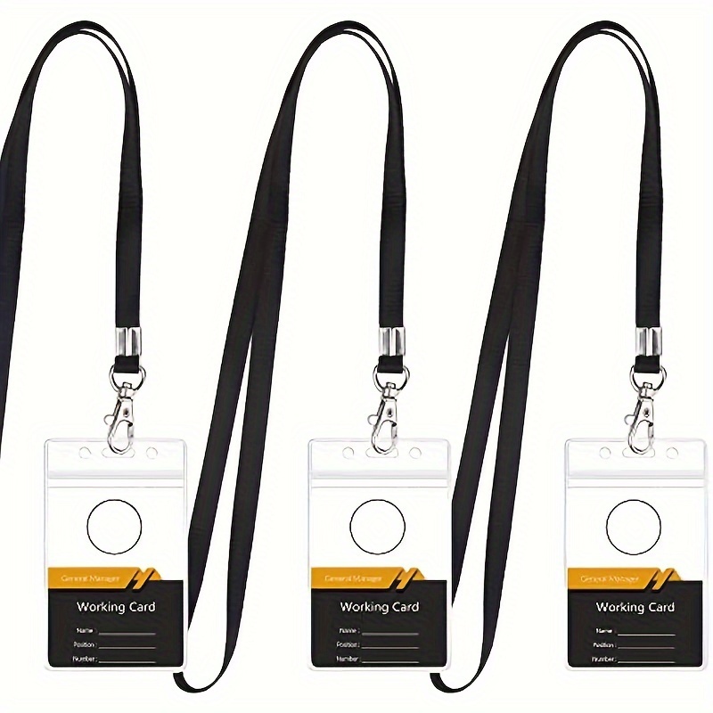 Porta-cartões transparente à p - Lanyard Badge Holder avaliação e preço
